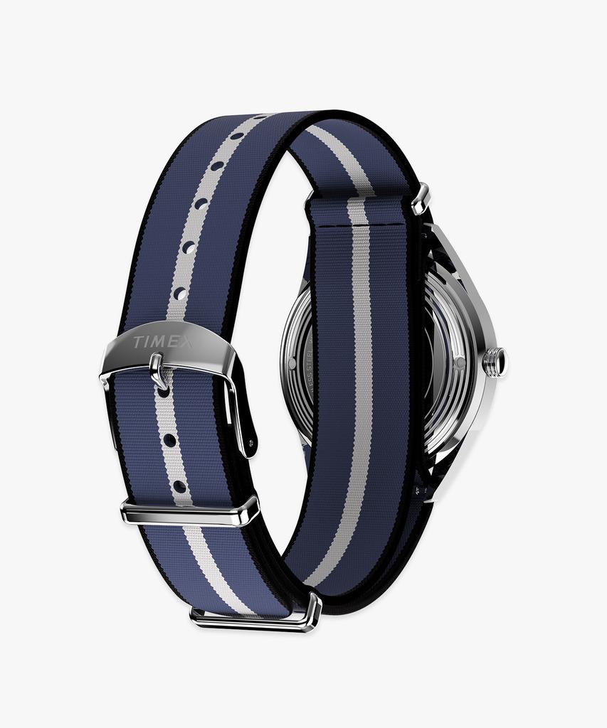 Taimaegseu Merlin Jet Quartz Fabric Strap Wristwatch 39Mm