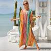 Long Beach Dress Cover-Ups for Women Pareo De Plage Swimsuit Cover Up Beach Sarongs Swimwear Kaftan Beachwear Q1476