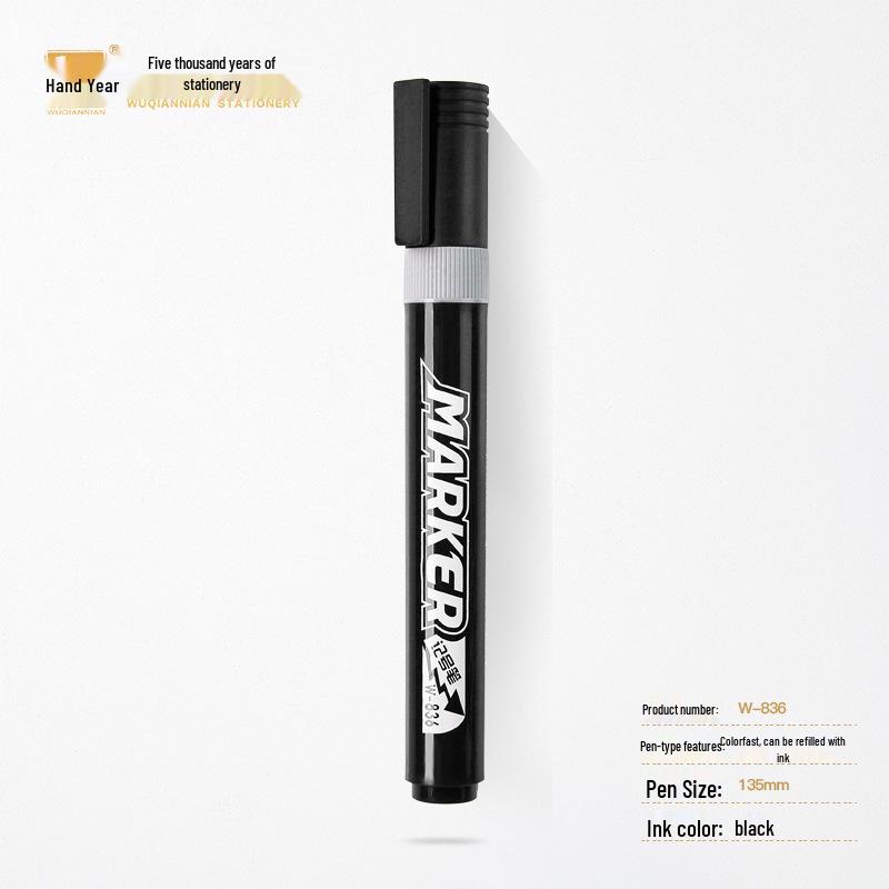 5000 Year Red Quick-Drying Waterproof Oil-Based Marker Pen, Non-Erasable with Logo Printing