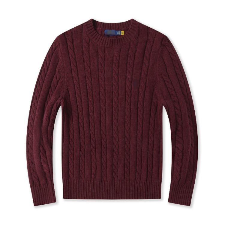 Свитер-пуловер в клетку Paul Wool с длинным рукавом и круглым вырезом, в том же стиле, для пар, обеспечивающий тепло и плотной вязки.