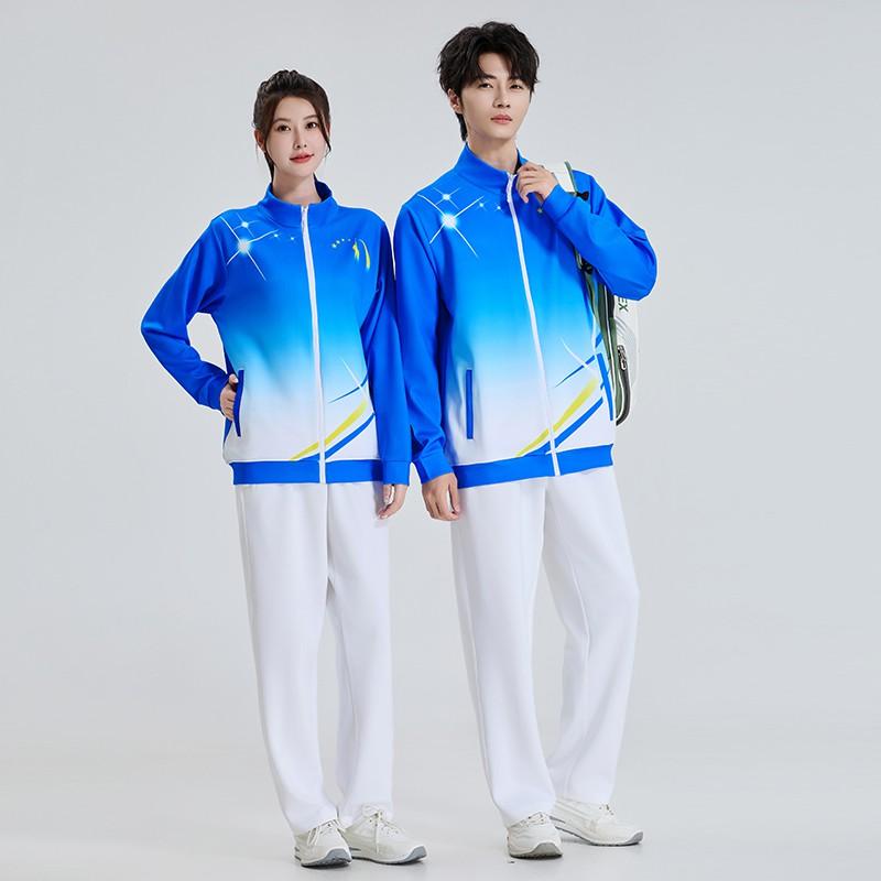 Badminton Sports Suit Men Winter Training Match Uniforms With Custom Print