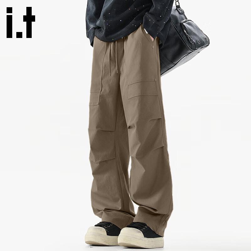 Fingercroxx Men's 2025 Autumn Parachute Straight-Leg Casual Pants