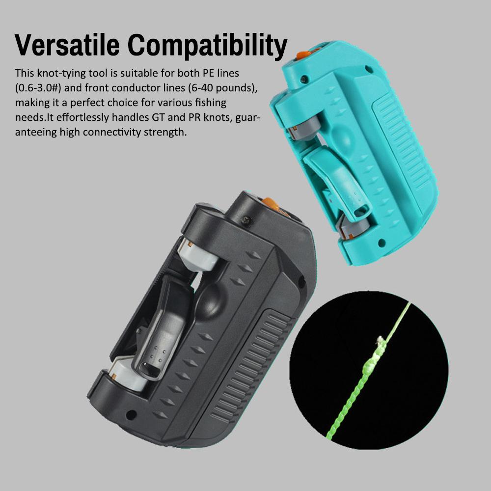 Электрический рыболовный узловязатель Автоматическая машина для завязывания рыболовной лески GT Быстрый инструмент для завязывания рыболовной проволоки Устройство для завязывания узлов