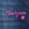 Джинсовые шорты с розовой надписью Child CHEVIGNON