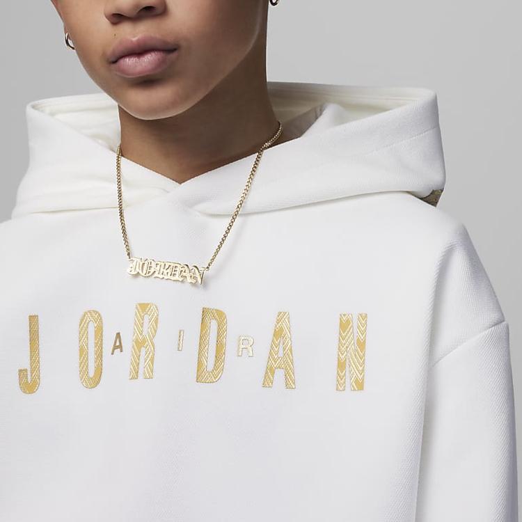 Jordan Толстовка с капюшоном MJ Chinese New Year Lettered, детская, парусно-белая HJ7974-133