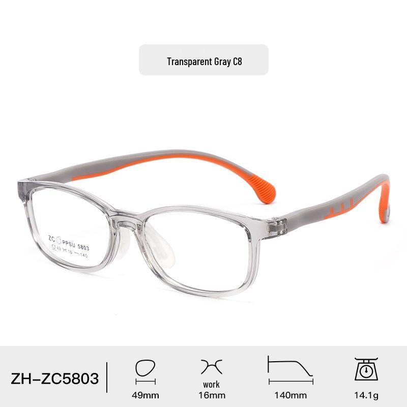 Comfortable Soft Silicone Nose Pads PPSU Eyeglass Frames for Kids, Men, Women – Myopia-Compatible