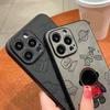 Роскошный чехол для телефона с лазерным космонавтом для iPhone 14 13 12 11 Pro Max 7 8 Plus X Xs XR Max Skin Feel из искусственной кожи, чехол-бампер, полная защита объектива