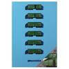 Micro Ace N Gauge WAM 80000280000 SeriesMoss Green 6-вагонный набор A3565 Железнодорожная модель грузового вагона