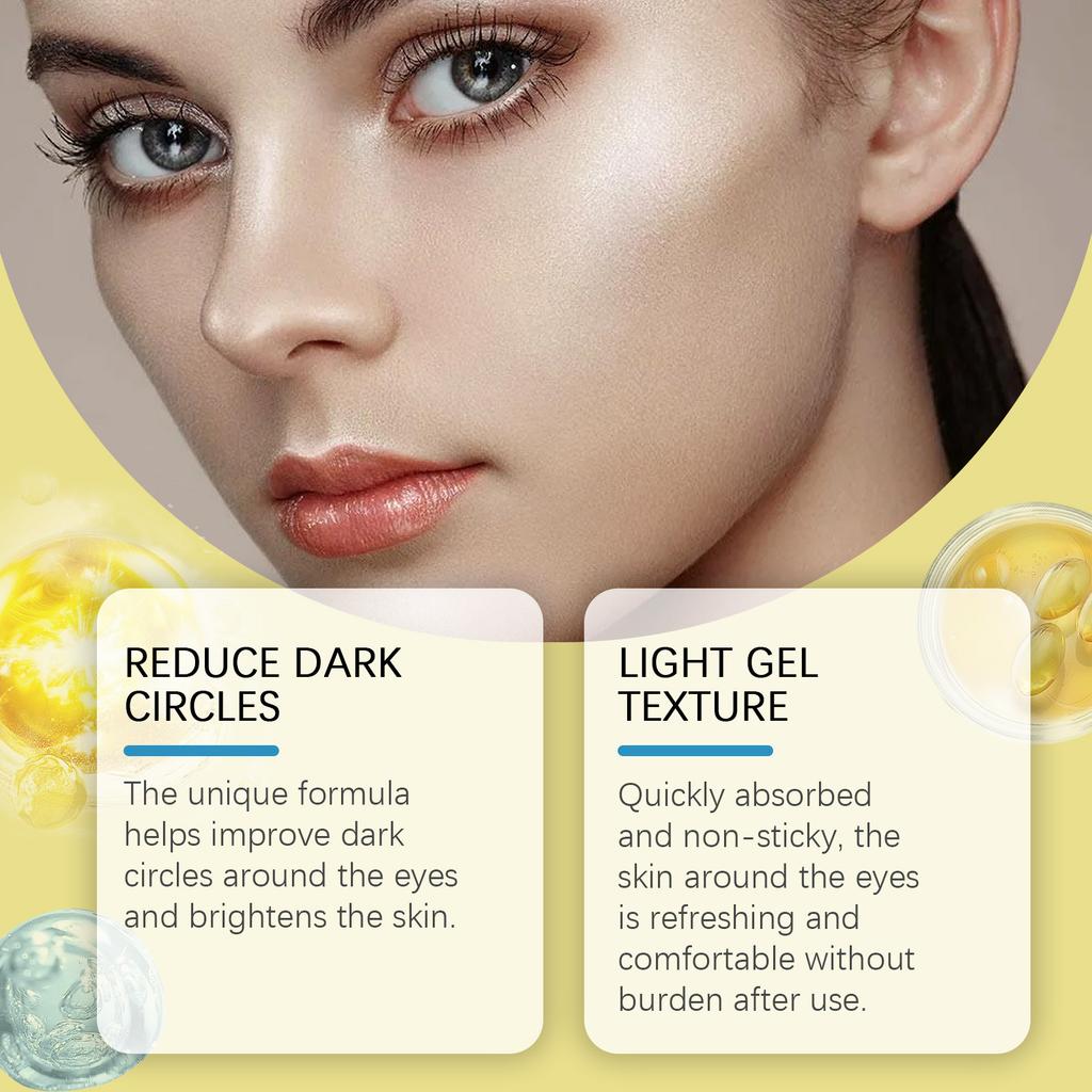 Гель для осветления темных кругов вокруг глаз, улучшения окружности глаз, улучшения тусклости, разглаживания напряжений кругов под глазами, 50 г