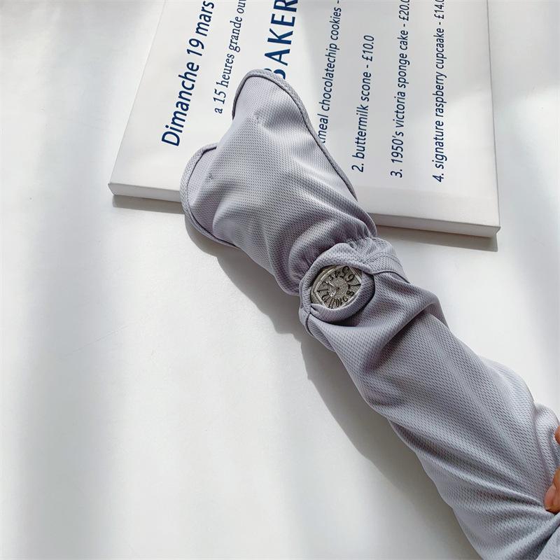 Женская защита рук, ледяной шелк, ледяные рукава, перчатки, подковообразные рукава, защита от ультрафиолета