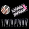 100Pcs/Set FALSE Nail Tips Smooth Surface Nail Extending Full Coverage Long Nail Fake