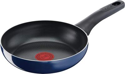 Сковорода Tefal 20 см, совместимая с газовой плитой, синяя, интенсивная, с антипригарным покрытием, D52102 "Royal Pan"