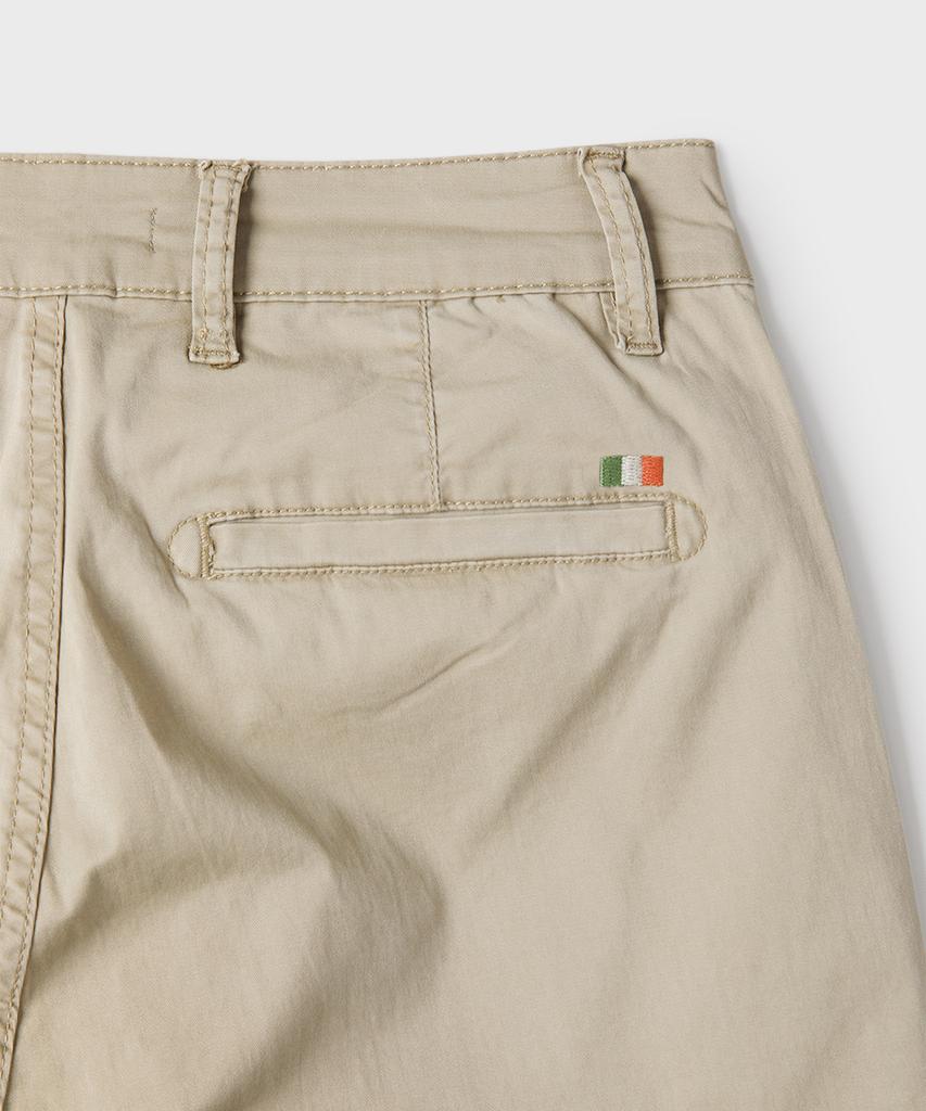 PANICALE Beige Regular Slim Fit Cotton Pants (Type A)