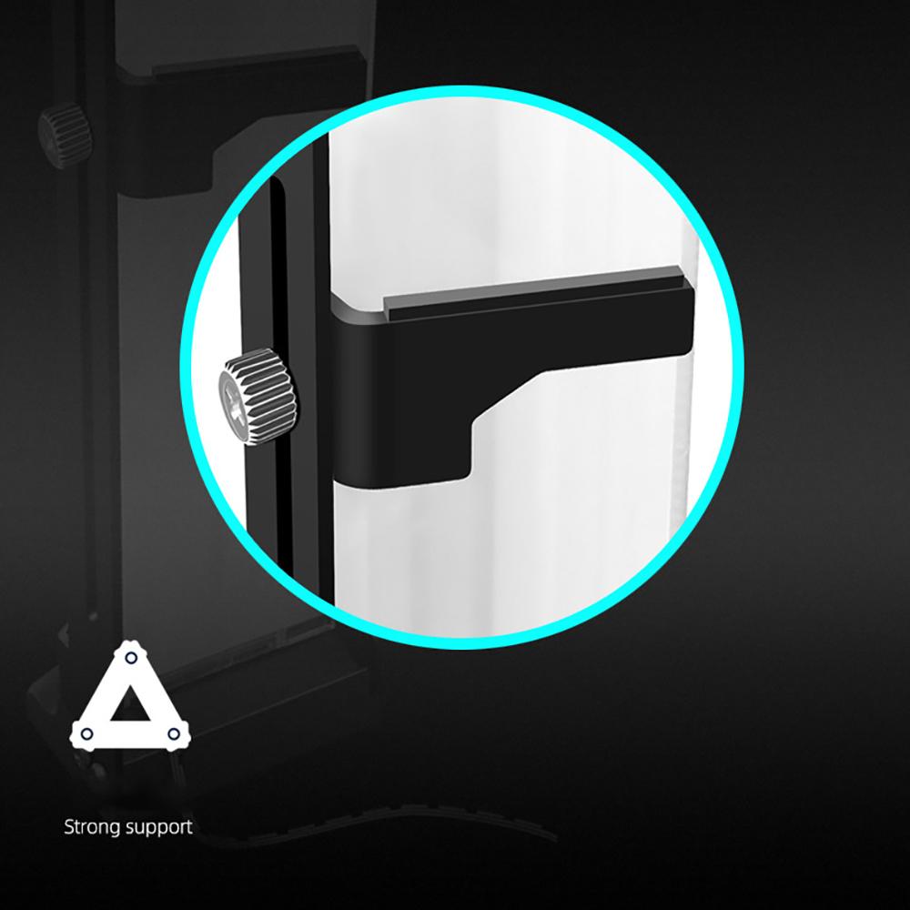 Регулируемый держатель GPU Райзер для видеокарты RGB Черный Алюминиевый сплав