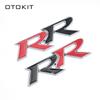 OTOKIT 3D Металлические Логотипы RR Наклейки на Автомобиль Шильдик Значок на Багажник Наклейки для Honda RR Civic Mugen Accord Crv City Hrv