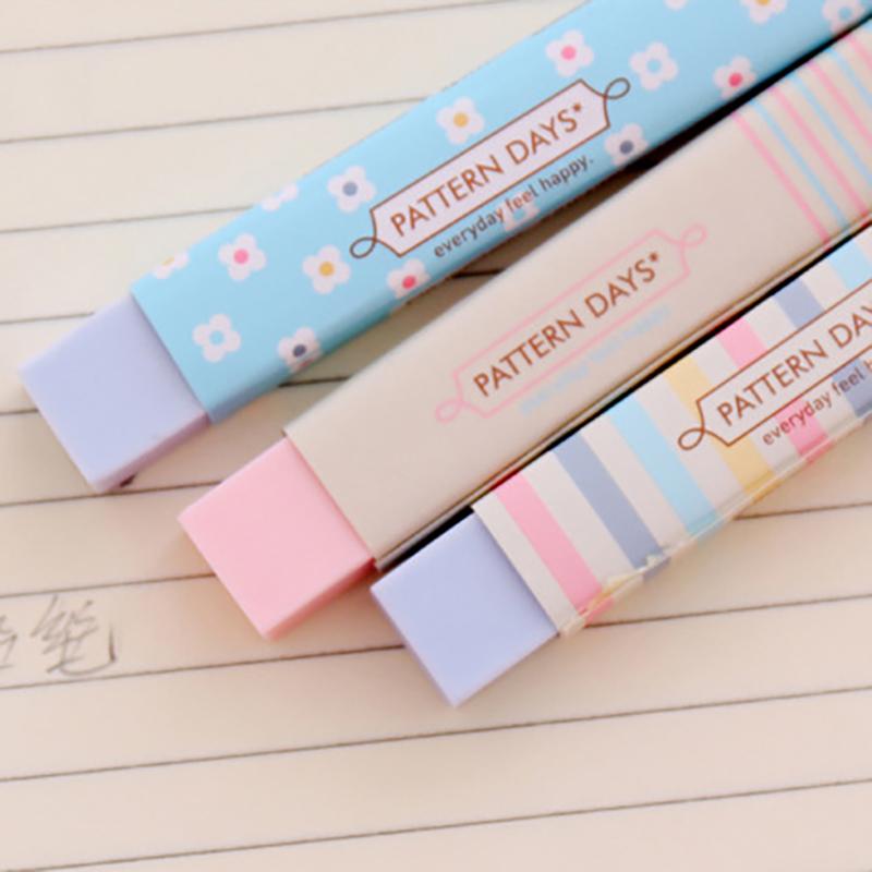 1 шт., резиновая милая резиновая полоска с радужным управлением, канцелярский ластик для детей, новинка, ластик