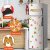 Рождественский Магнит на Холодильник Санта Клаус Снеговик Гном Лось Веселого Рождества Гаражные Двери Кухня