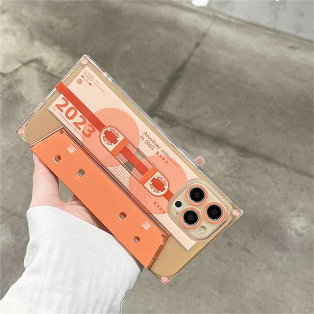 Роскошный квадратный чехол для телефона с 3d кронштейном в стиле ретро для Iphone 14 13 12 Pro Max 11, стильная подставка, противоударная мягкая задняя крышка, принципиально