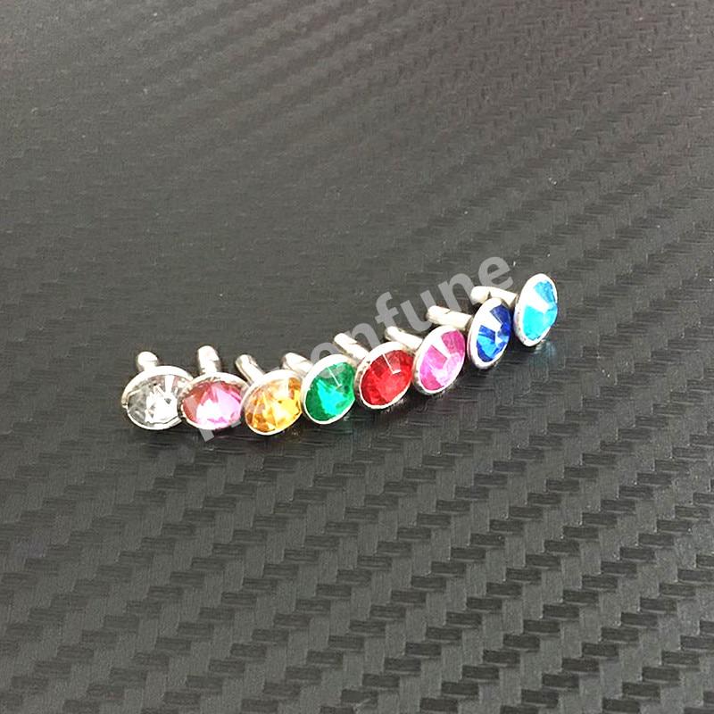 240 шт., 8 цветов, двойная крышка, панк, алмазные шипы, заклепки, шпильки со стразами, декор, заклепки для сумки, джинсов, кожаный ремень, сделай сам, + крепежный инструмент