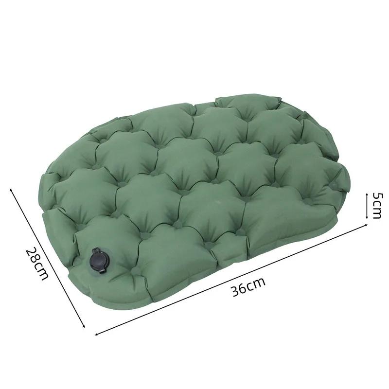 Portable Inflatable Outdoor Moisture-proof Seat Cushion Travel Camping Sitting Pad Foldable Mattress Seat for Home Office