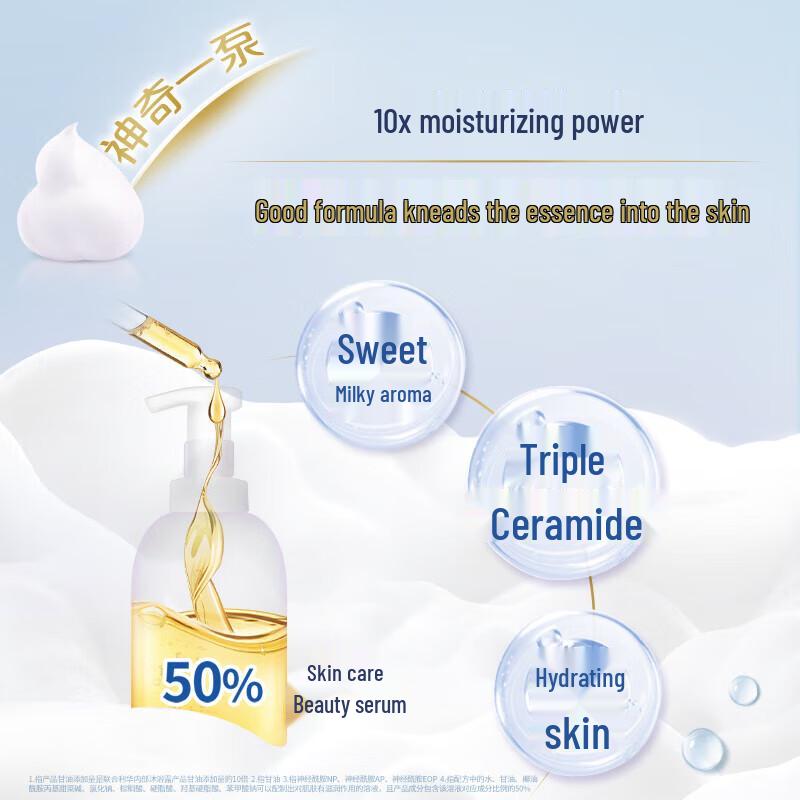Dove Sweet Milk Scent Nourishing Foaming Shower Gel