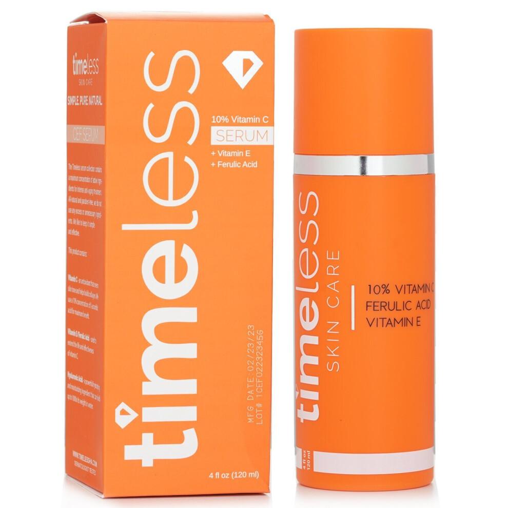 Сыворотка Timeless с витамином С, Е и 10% феруловой кислоты для унисекс - 4 унции сыворотки