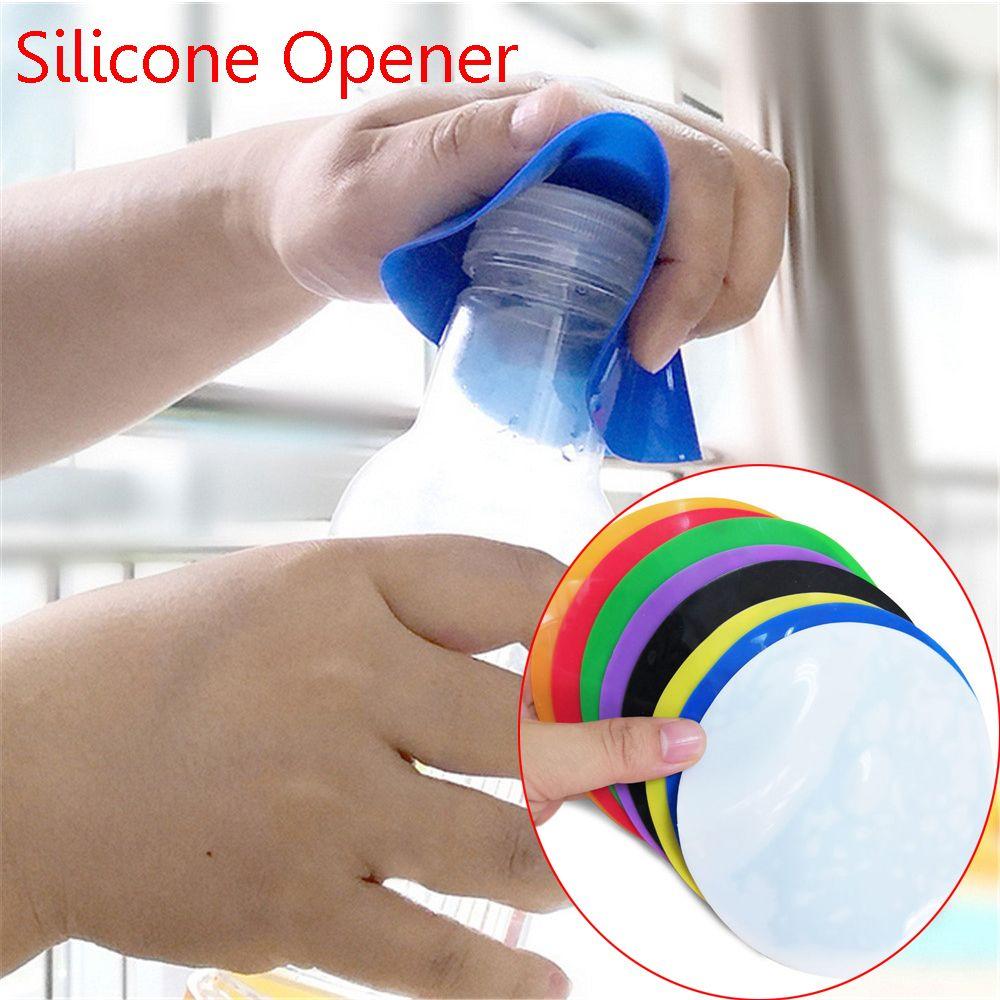 Round Jar Gadgets Pot Holder Bottle Lid Silicone Opener Pad Openers