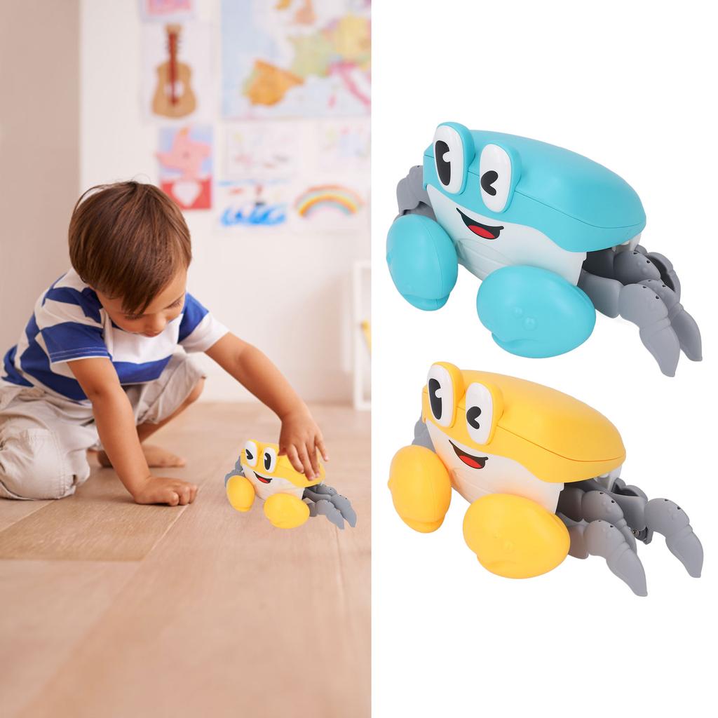 Ползающий краб детская игрушка электрическая обучающая игрушка для ползания светящаяся музыка для младенцев сенсорная индукция краб для рождения