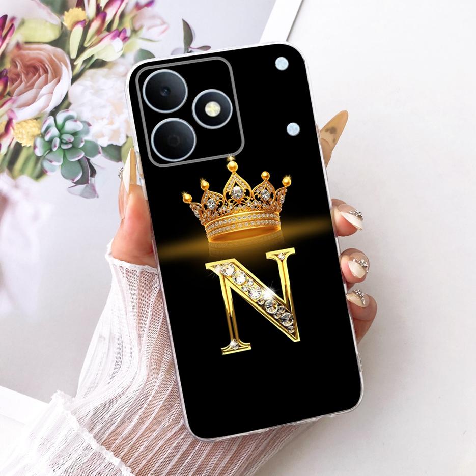 For Realme Note 80 Case RMX5388 New Luxury Letters Cover 6.74'' Soft Silicone Phone Case For Realme Note 80 Note80 Fundas Bumper