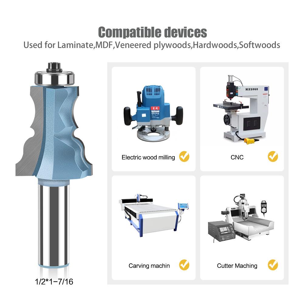 Подшипник Косой Нож для Бутылок Цветочная Линия Подлокотник Нож, Лестничный Подлокотник Кружевной Нож Массивная Древесина Линия Шкафа 1/2 Нож с Ручкой
