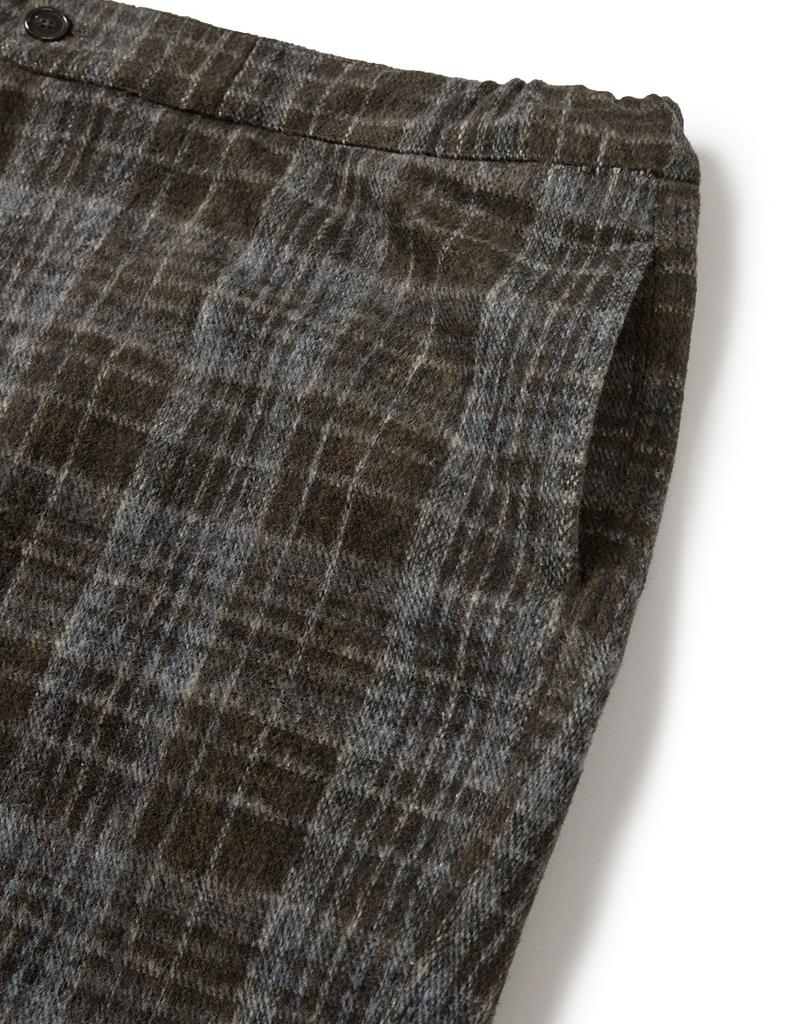 MMLG [Mmlg] Plaid Easy Pants (Blue)