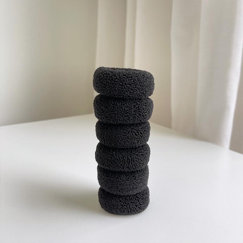 6/12 шт. Эластичные резинки для волос Толстая веревка-кольцо для волос Заколки для причесок Головные уборы для девочек, детей, женщин Аксессуары для волос