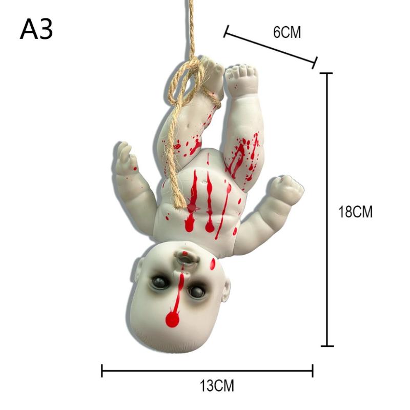 Horror Ghost Baby Hanging Doll Halloween Bar Ghost Courtyard Horror Doll Prop Ghost Festival Happy Halloween Day 2025 Decoration