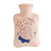 500/1000ML Hot Water Bottle Cartoon Water Bag Water Injection Hot Water Bag  Stress Pain Relief