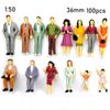 1:100/1:150/1:75/1:50 Scale Train Scenery People Figures DIY Character Model Building Passengers