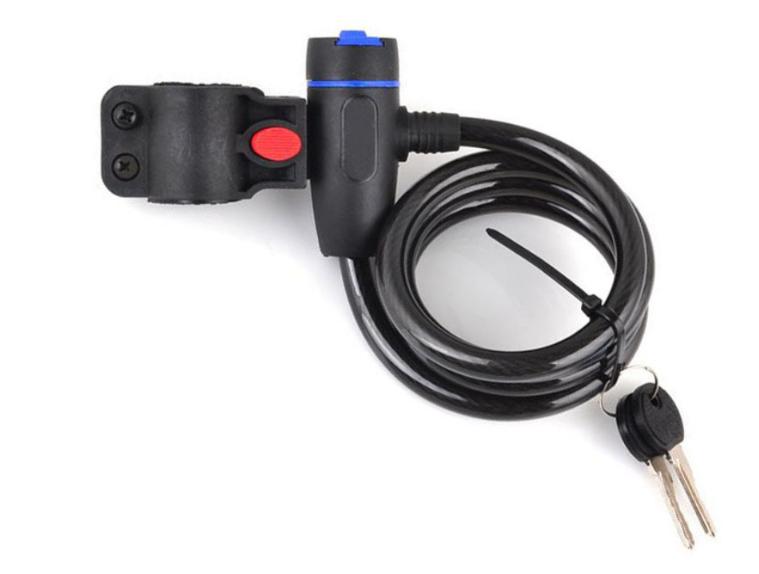 Тяжелый мотоциклетный цепной замок Металлический противоугонный ремень с двумя ключами, Может максимально защитить и усилить велосипед