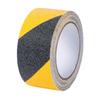 Black and Yellow Anti-Slip PVC Stair Tape - Frosted, Waterproof, Wear-Resistant