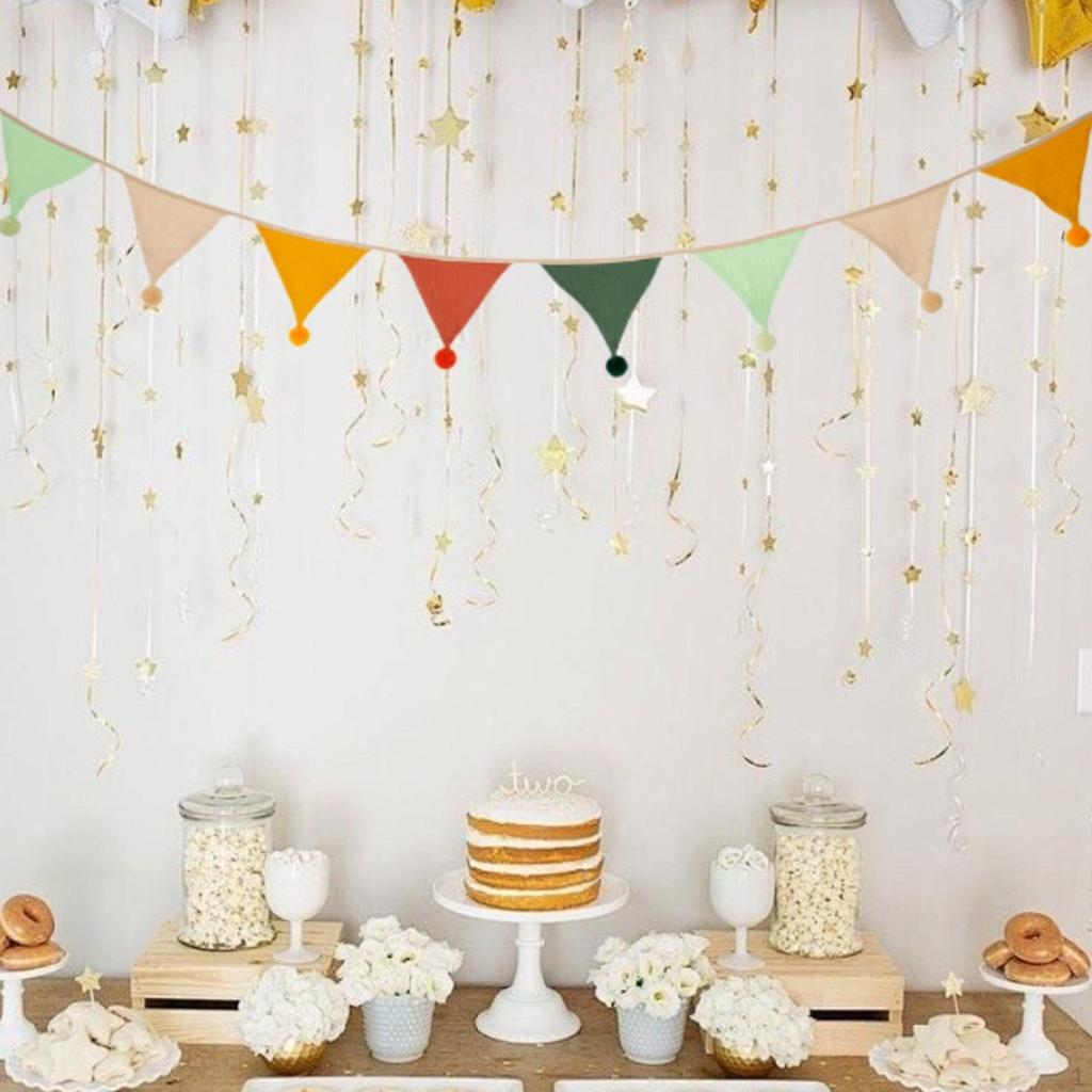 Ткань Баннер Вымпел Флаг Красочные Украшения Праздничные Принадлежности Фотобудка Реквизит Знаки