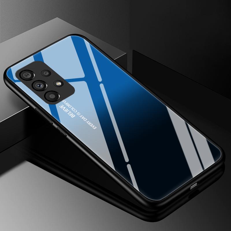 Закаленное Стекло Чехол Для Телефона Для Samsung Galaxy A31 A51 A71 5G A10 A10S A20 A30 A30S A50 A50S A70 Capa Роскошный Жесткий Задний Бампер