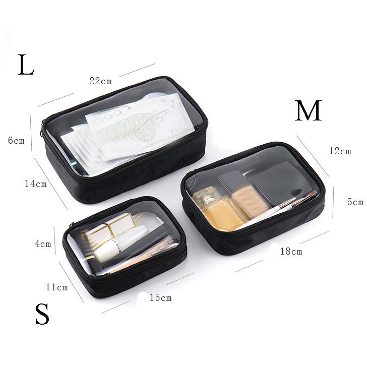 Водонепроницаемая прозрачная косметичка для женщин, косметичка для путешествий, прозрачный органайзер на молнии для макияжа, органайзер для мытья посуды, набор не...