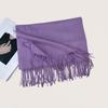 Autumn and Winter New Solid Color Scarf Imitation Cashmere Scarf Women's Warm Shawl Scarf