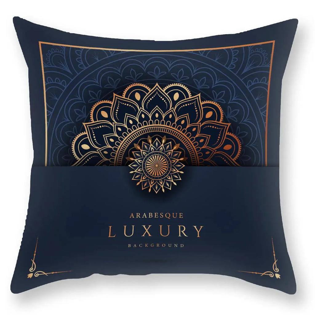 Мандала Декоративная наволочка Наволочка Квадратная Наволочка для диванной подушки Чехол для подушки Мандала Домашний декор