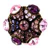 Mauve 'Star Rays' Designer Ring