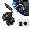 120W Car Charger Fast Charging Pro 4-Port Car Charger - Dual PD + QC3.0 Fast Charge with LED Voltage Display For Cars Boats Motorcycle Auto RV Truck