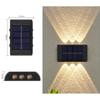 LED Solar Wall Lamp Outdoor Waterproof Up and Down Luminous Lighting for Garden Fence Decoration Sunlight Light