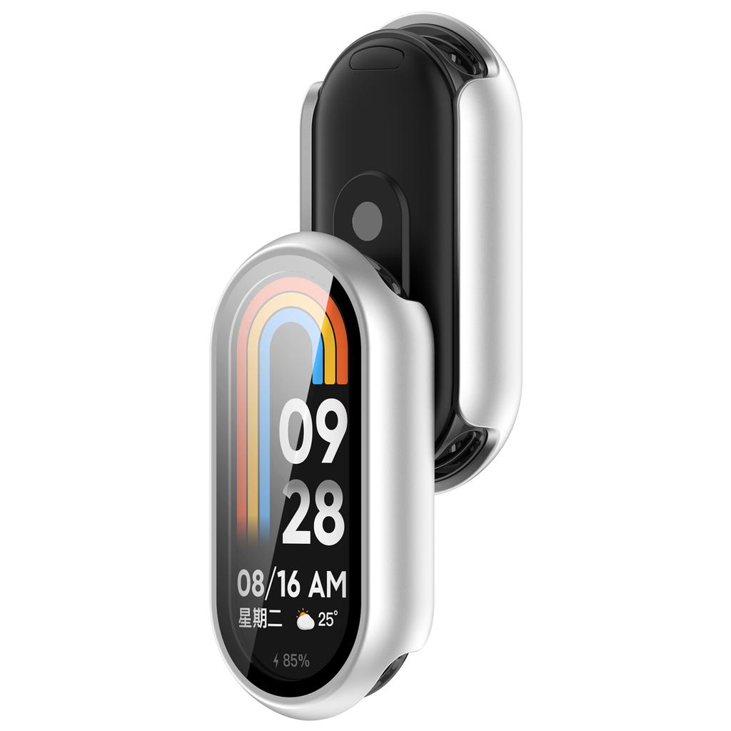 Чехол из HD стекла и ПК для Xiaomi Band 10 9 8 NFC, всесторонняя защита экрана, закаленная оболочка для Mi Band 9 10 Ceramic 8, бампер