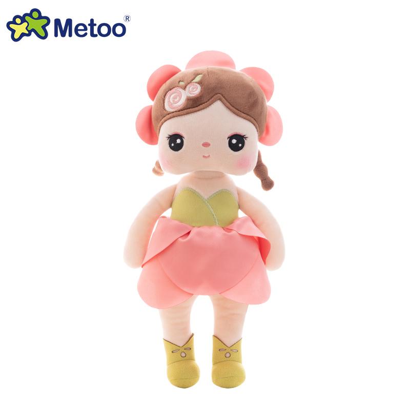 Metoo Doll plushie cute and charming Flower Fairy Angela Plush Playthings Pillow Cartoon Decoration Present Designed For Children Friends