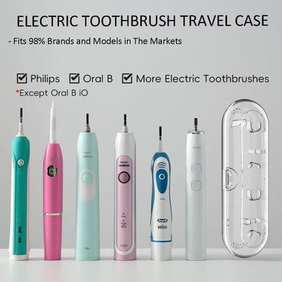 Дорожный чехол для зубной щетки для Philips, Oral B Pro и большинства других электрических зубных щеток, Портативный держатель для зубной щетки Защитный чистый бокс