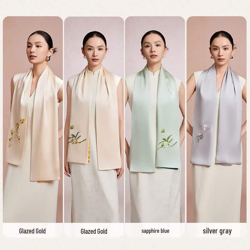 Shanghai Story Mulberry Silk Scarf Gift Set