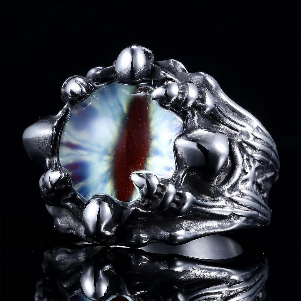 Цветное кольцо из нержавеющей стали в европейском и американском стиле в стиле хип-хоп